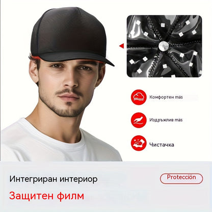 Плащане при доставка🧢 🔴Преносима шапка за светлинна терапия за коса 🔋 Вградена батерия ✨ За мъже и жени