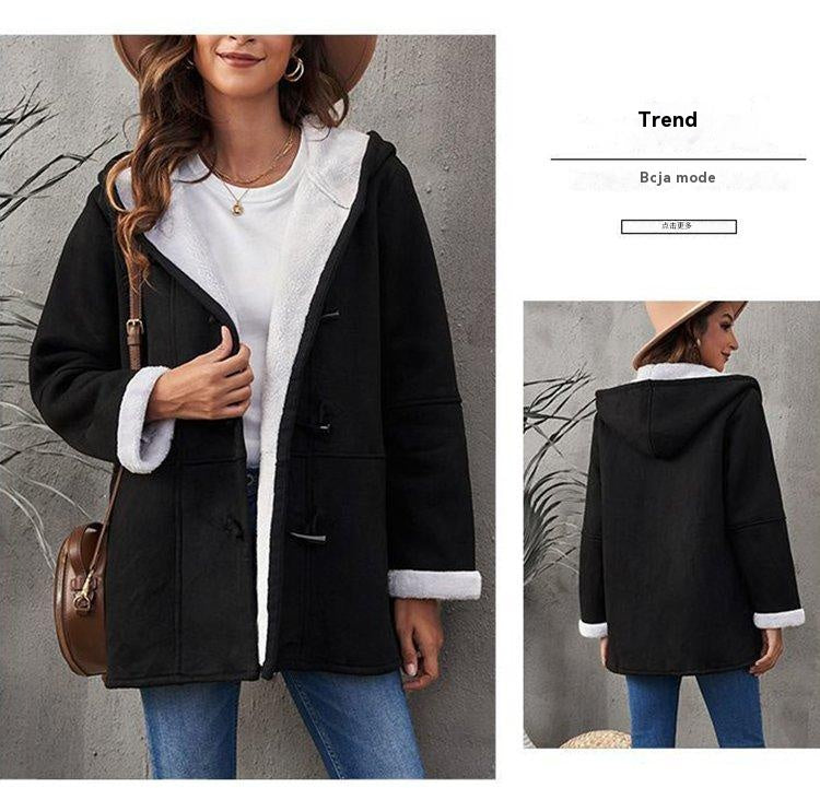 🥼🐏💖【Zimska novost 50% popusta】【S-5XL】2025 Modna i topla ženska jakna od antilopa sa flis podlogom, zimska jaknaza slobodno vrijeme