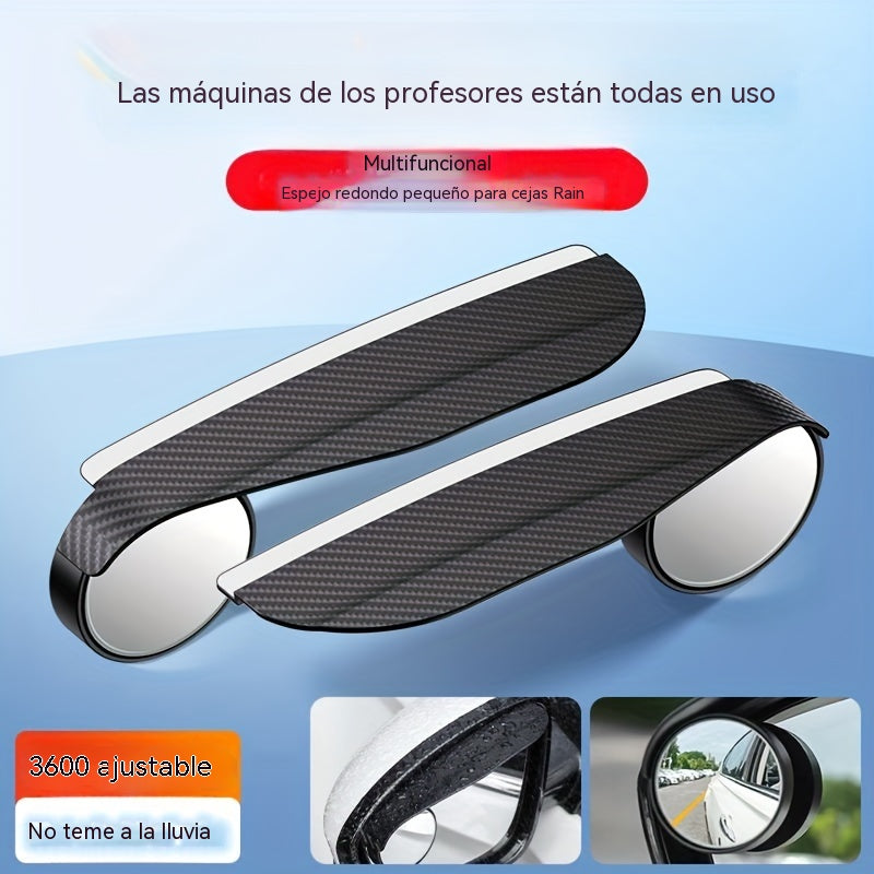 😍🚗【Compre 1 juego y obtenga 1 juego gratis】👍Espejo retrovisor de marcha atrás para automóvil Espejo redondo pequeño ajustable en 360 grados