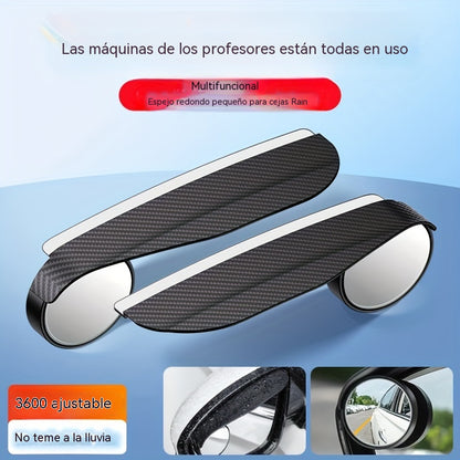 😍🚗【Compre 1 juego y obtenga 1 juego gratis】👍Espejo retrovisor de marcha atrás para automóvil Espejo redondo pequeño ajustable en 360 grados