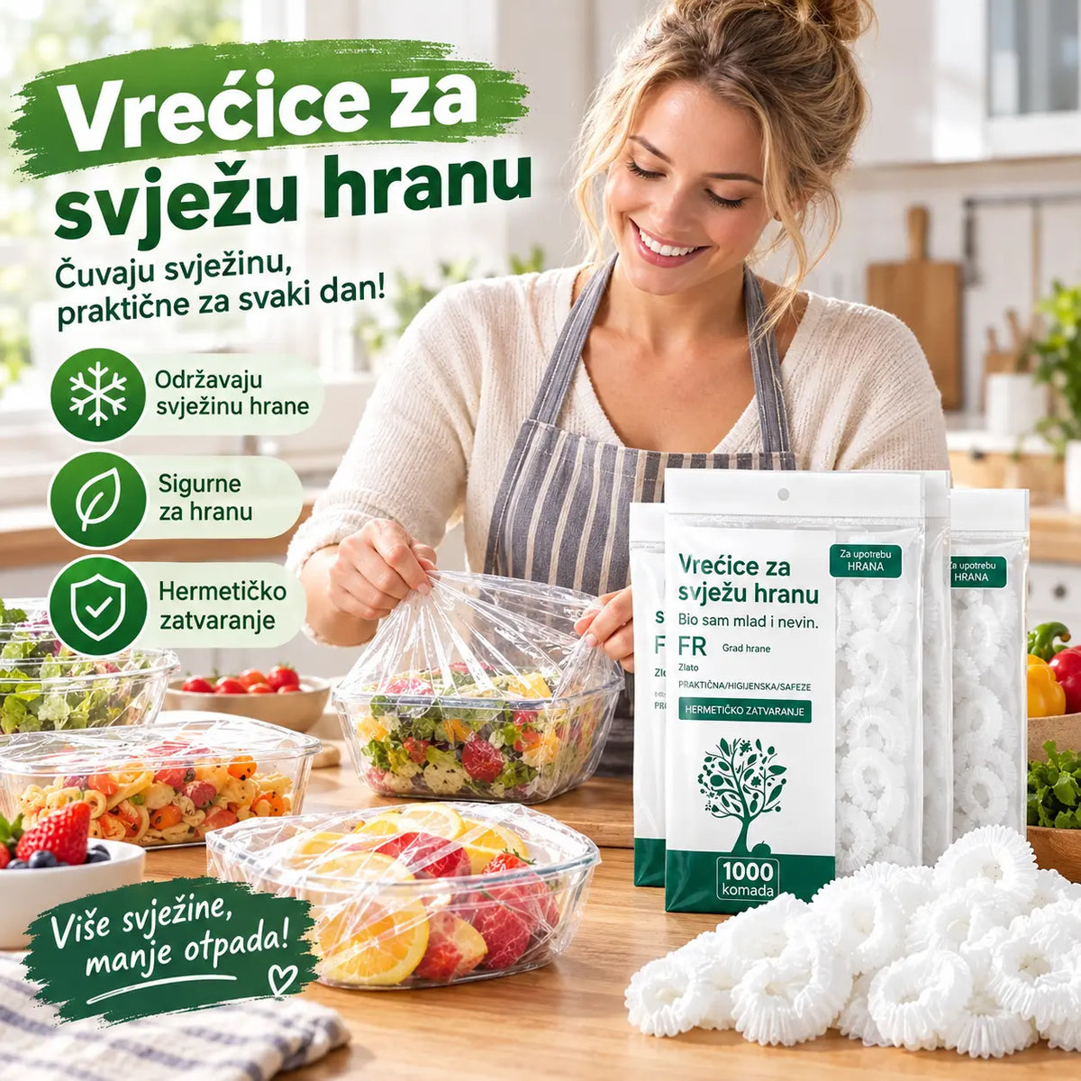 🔥【Posebna ponuda zadnjeg dana: 50% popusta】✨500 listova fleksibilne prozirne folije za višekratnu upotrebu, prehrambene kvalitete