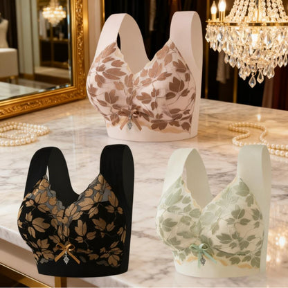 💌🌈【Pack de 3】【Tallas M-4XL】Sujetador sin costuras para mujer, ideal para bustos grandes. Push-up, sin aros, cómodo y con una bonita espalda.