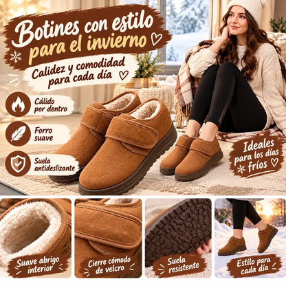 🏆50% de descuento🔥【Tallas 36-41】Botas de invierno cortas para mujer: elegantes, con suelas suaves aptas para la nieve.