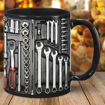 🛠️☕Уникален 3D комплект инструменти за механик - чаша за кафе