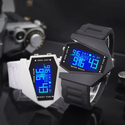 📢【Купи едно, получи едно безплатно】📢 50% отстъпка! ! ⏰ Креативен LED часовник „Пилот“ – футуристичен дизайн, цветен дисплей, идеалният модерен подарък за 2026 г. ✨