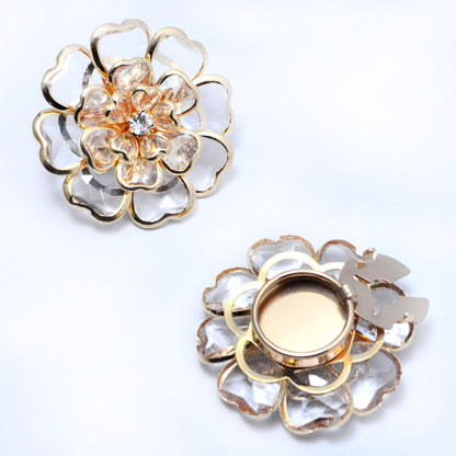 💎🌺Botones de camisa con decoración de esmalte, adornos de diamantes de imitación de bronce antiguo, cubrebotones, broches y gemelos.