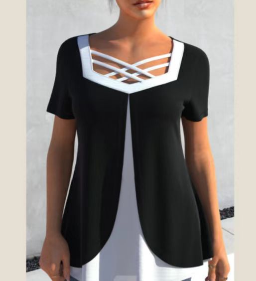 💥【Купете 1, вземете 1 безплатно】❤️【S-5XL】Тениска с щампа за големи размери за лято 2026