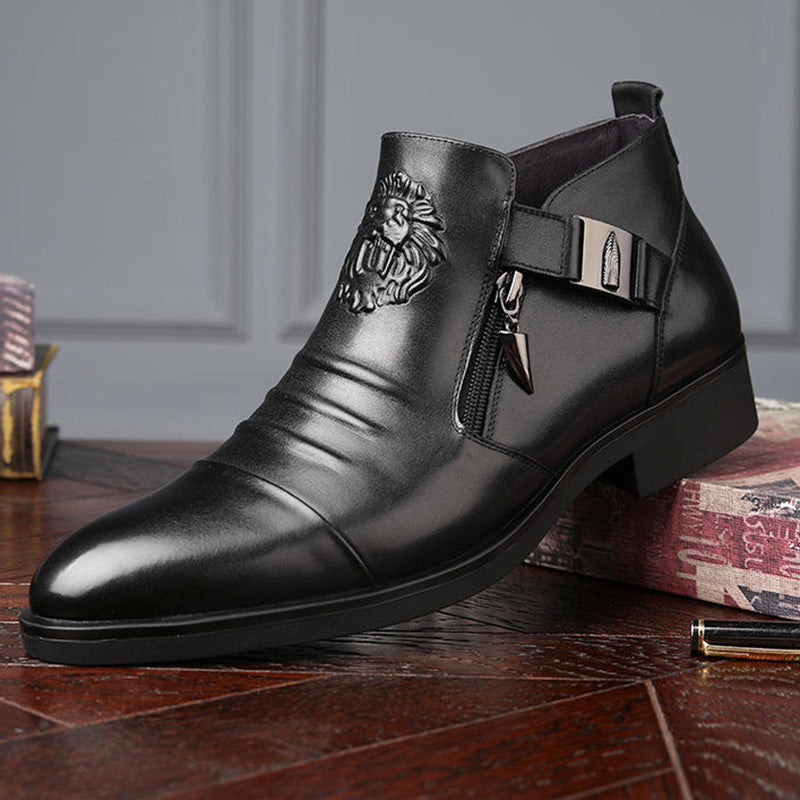 ⏰⏰🔥50%OFF🔥【39-45】Nuevas botas de cuero para hombre, piel de vacuno de alta calidad, hechas a mano.