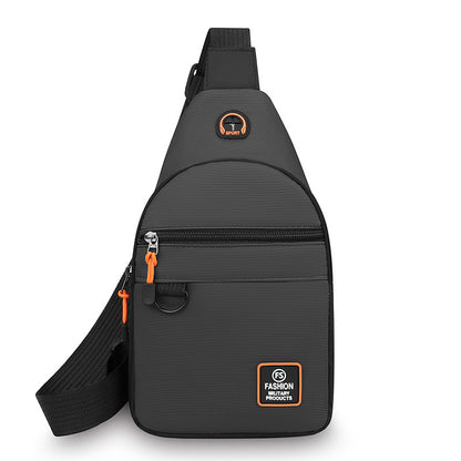 🎒 ✨ Bolso bandolera resistente al agua con múltiples bolsillos – almacenamiento organizado, correa ajustable y puerto para auriculares