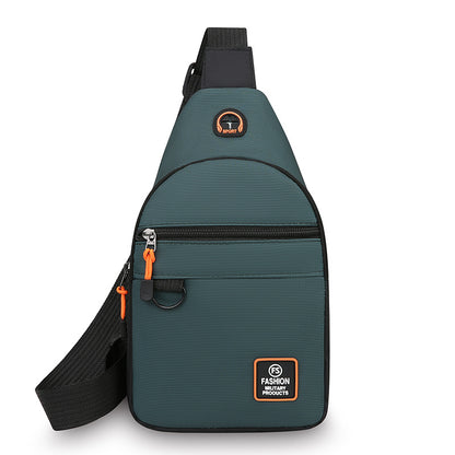 🎒 ✨ Bolso bandolera resistente al agua con múltiples bolsillos – almacenamiento organizado, correa ajustable y puerto para auriculares