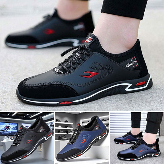Oddychające skórzane buty biznesowe dla mężczyzn