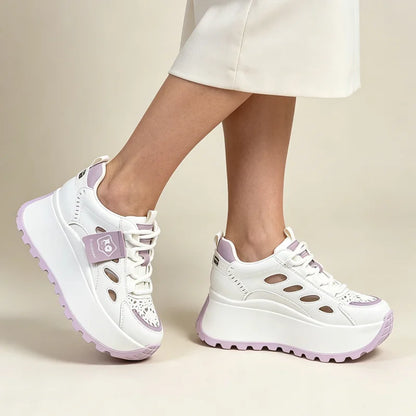 Плащане при доставка👟Ежедневни летни обувки с дишащ перфориран дизайн и дебела подметка - стилни, дишащи и супер удобни.