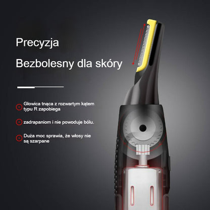 👨🔥 Męski Trymer do Nosa 2026 🔥 Elektryczny, Akumulatorowy i Przenośny ✂️ Zestaw 3 w 1 do brwi i bokobrodów. Bezpieczny i łagodny dla skóry! ✅