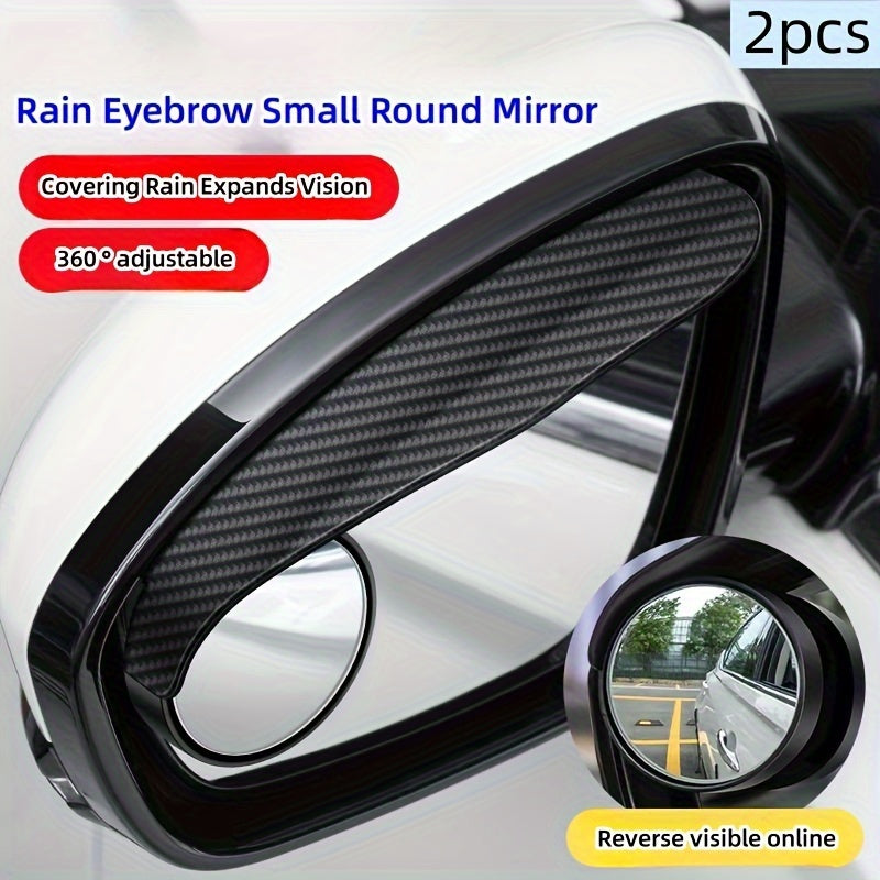 😍🚗【¡50% de descuento!】👍Espejo retrovisor de marcha atrás para automóvil Espejo redondo pequeño ajustable en 360 grados
