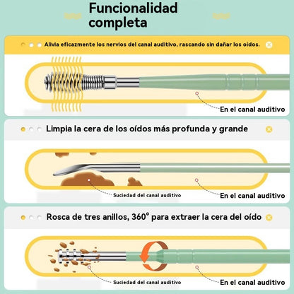 👂 Juego de 6 herramientas para eliminar cerumen con bolsa de almacenamiento | Kit completo para el cuidado auditivo | 🎁 Compra 1 y llévate 1 gratis