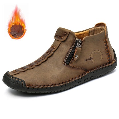 👞💥【Sezonski popust 50%】Novost Zima 2025: Moški Martens čevlji z mehko krzneno podlogo in zadrgo