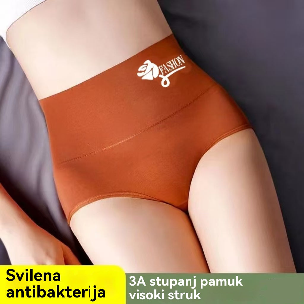 💖 (Kupite 3, dobijte 3 gratis) Žensko antibakterijsko pamučno donje rublje visokog struka✨️ (40-100 kg)