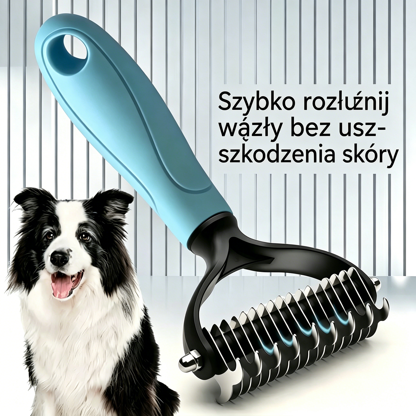 🐾🐱 Kup 1, drugi GRATIS! 2 sztuki tylko za 99 zł! Dwustronna szczotka do usuwania sierści zwierząt ✨