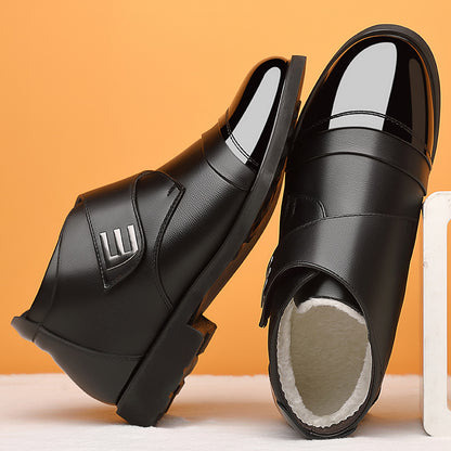 【39-44】🔥 Bawełniane zimowe buty z wełnianą podszewką, codzienne obuwie w brytyjskim stylu