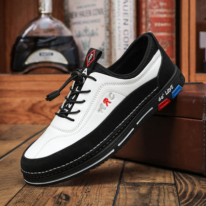 👞🔥【39-48】Los zapatos de negocios casuales para hombre están hechos de cuero impermeable y resistente a las manchas con una suela suave para un uso cómodo.