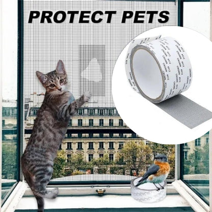 Paquete de 3 (🔥🔥Oferta de último día - Compre 1 y obtenga 2 gratis) Reparación de vidrio de pantalla subsidiada - Pantalla de reparación de puerta de aluminio - Cinta de reparación repelente de mosquitos - Agujeros