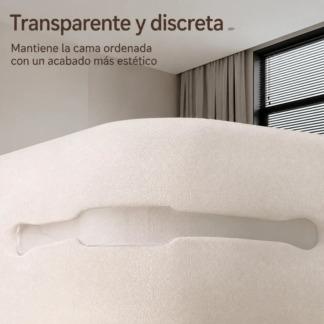 🛏️ Clips ocultos para las cuatro esquinas de la sábana – evitan que las sábanas se desplacen o resbalen, manteniéndolas lisas y bien sujetas.