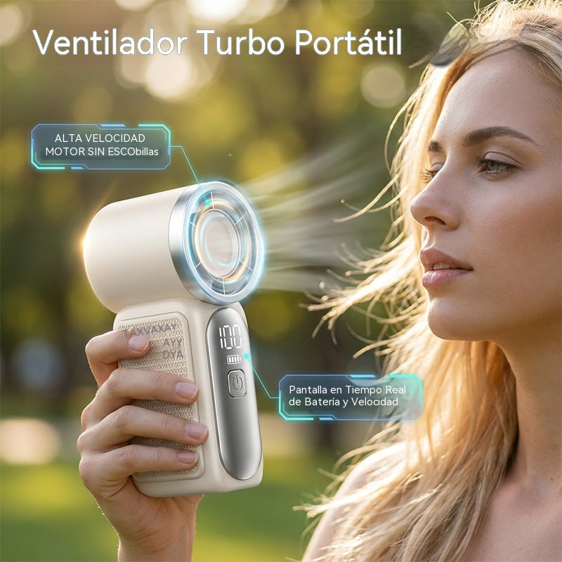 Ventilador pequeño portátil de alta velocidad y larga duración.