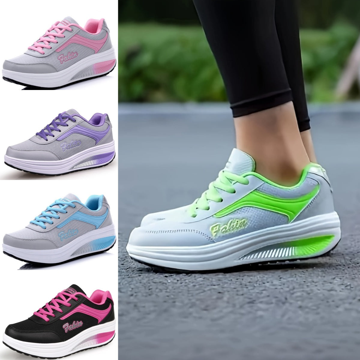 🔥👟【35-43】2026 Нови дамски модни дишащи меки подметки, удобни ежедневни спортни обувки