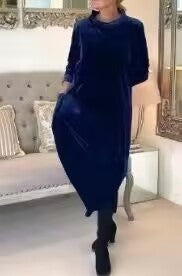 ✨🌷【S-5XL】🔥⛄Нова висококачествена кадифена елегантна винтидж рокля за зимата 2025