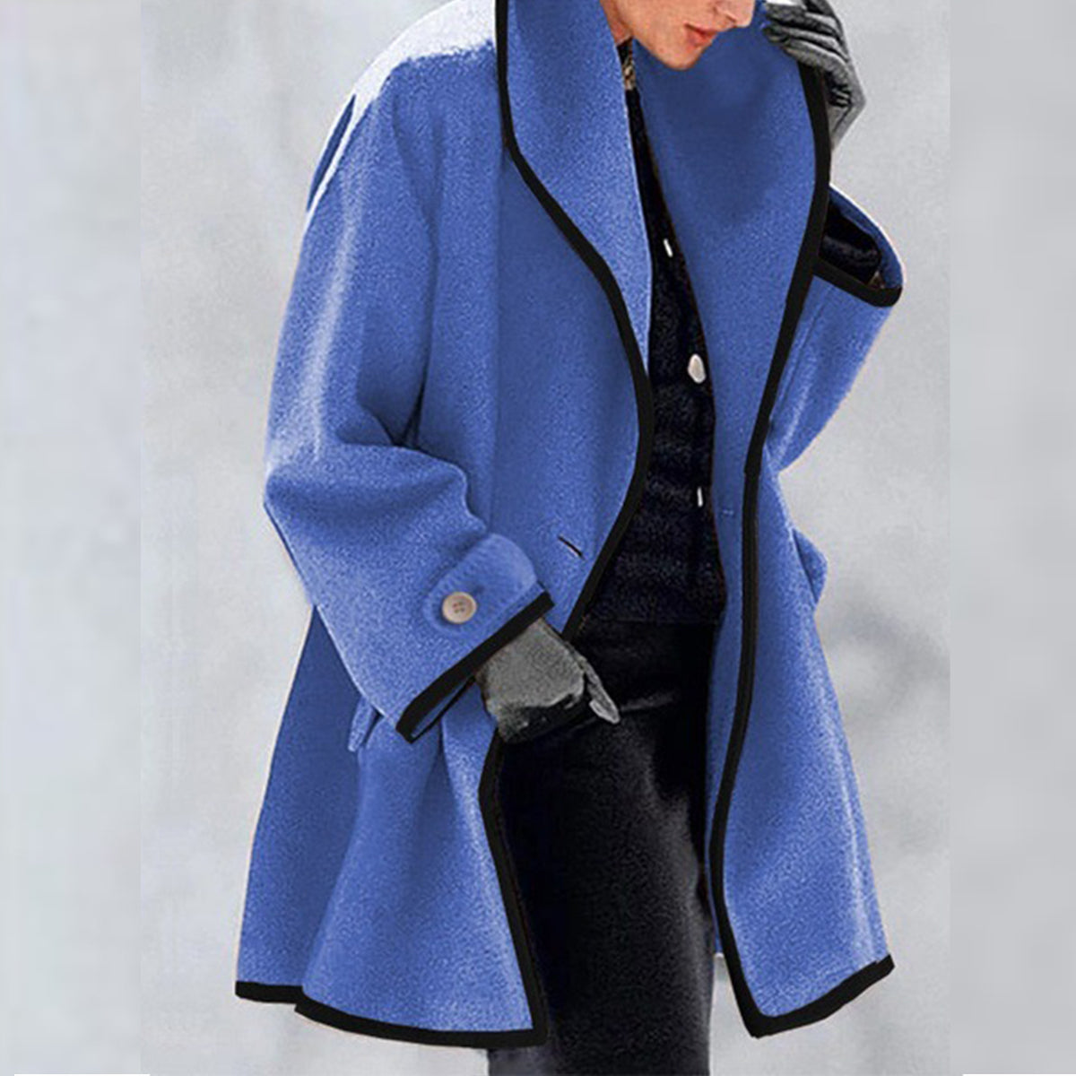 💙🥰【S-5XL】Novi zimski model 2025. Moderne i elegantne srednje dugačke kaput od vune, tople i moderne.