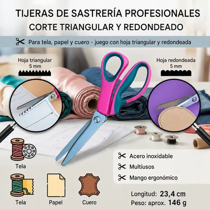 ✂️🧵 Tijeras multifuncionales para manualidades, ¡crea fácilmente encajes decorativos!