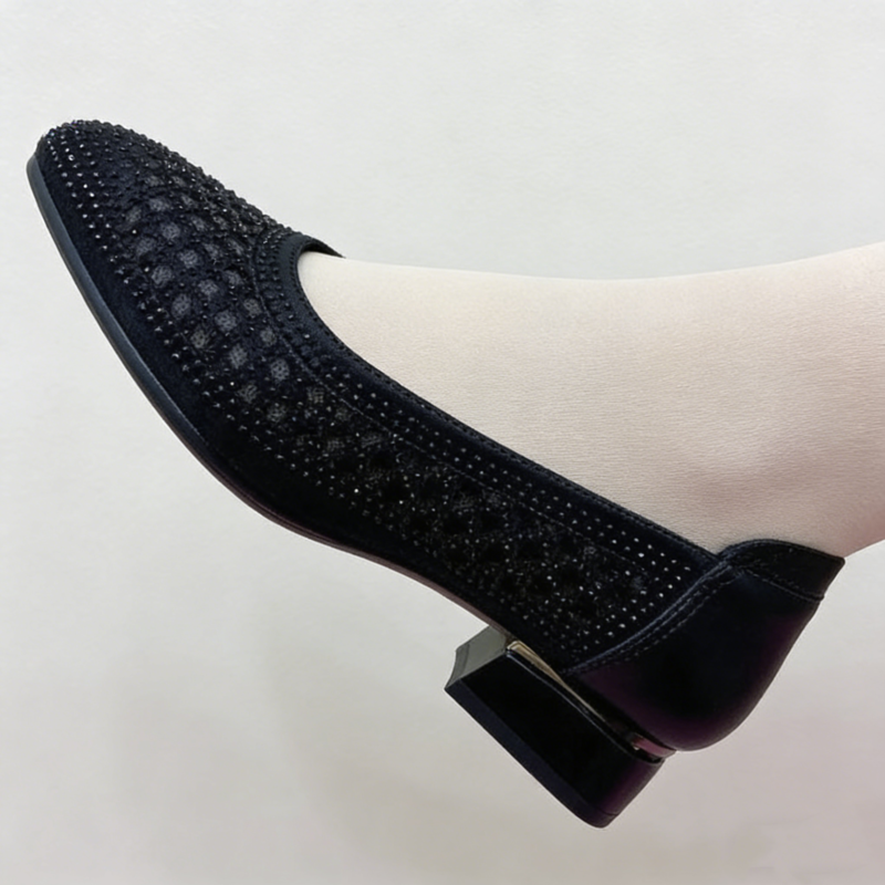 Ženske sandale francuskog stila - slip-on dizajn, mekani potplat, niska peta, udobne za nošenje