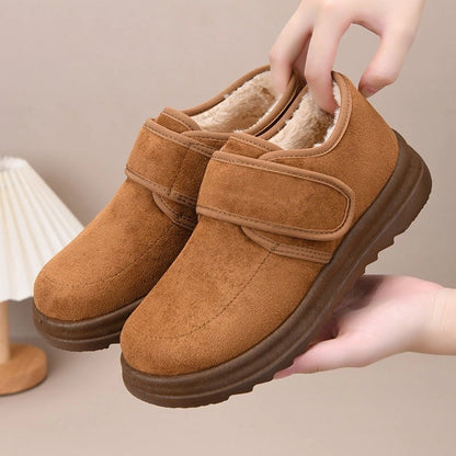 【36-41】Modne, zimowe, krótkie buty w nowym stylu dla kobiet z pluszowymi śniegowcami