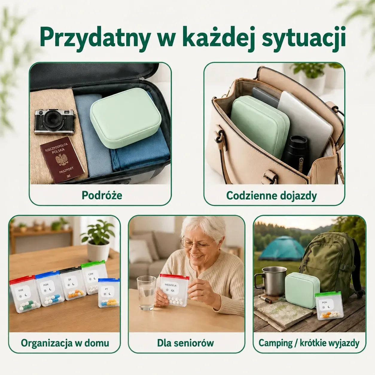 Przenośne etui do przechowywania i organizacji leków — porządek i bezpieczeństwo dla Twoich tabletek. Zabierz swoje leki ze sobą, gdziekolwiek jesteś!