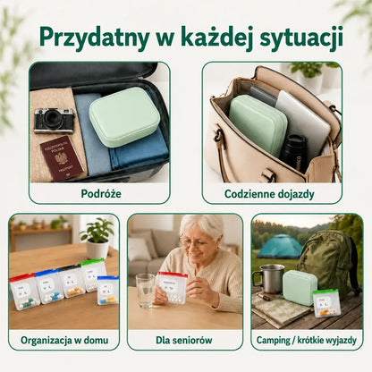Przenośne etui do przechowywania i organizacji leków — porządek i bezpieczeństwo dla Twoich tabletek. Zabierz swoje leki ze sobą, gdziekolwiek jesteś!