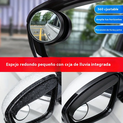 😍🚗【Compre 1 juego y obtenga 1 juego gratis】👍Espejo retrovisor de marcha atrás para automóvil Espejo redondo pequeño ajustable en 360 grados