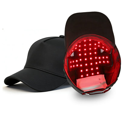 Плащане при доставка🧢 🔴Преносима шапка за светлинна терапия за коса 🔋 Вградена батерия ✨ За мъже и жени