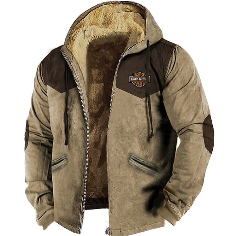 👍🧥[M-5XL] Chaqueta suelta de terciopelo grueso para hombre, otoño e invierno