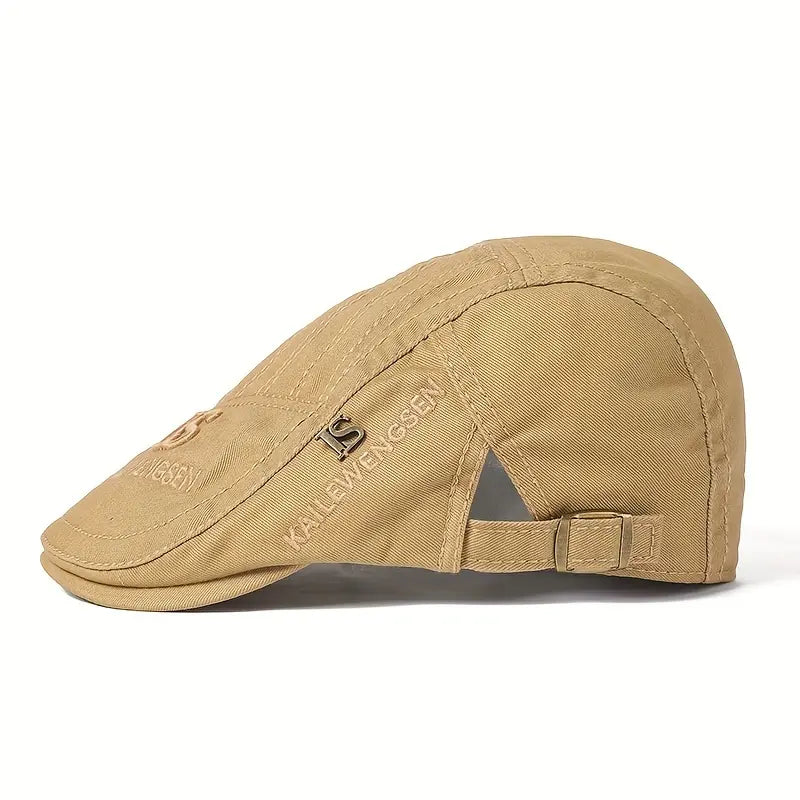 💥Gorra Plana de Algodón para Hombre [2026] - Boina Casual Ajustable y Transpirable