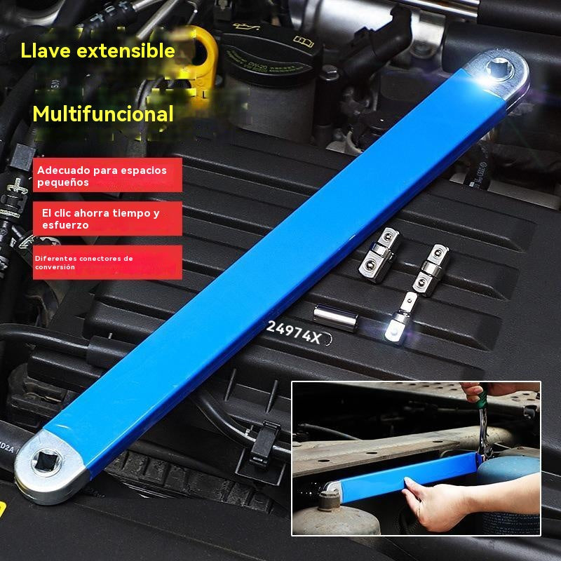 💪【Juego de 5 piezas】Llave de extensión universal ajustable multifuncional extendida, que ahorra mano de obra, de doble extremo y doble propósito.🔥 Oferta por tiempo limitado