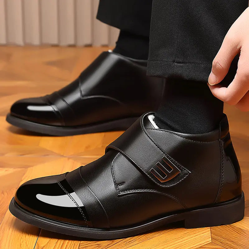 【39-44】🔥 Bawełniane zimowe buty z wełnianą podszewką, codzienne obuwie w brytyjskim stylu