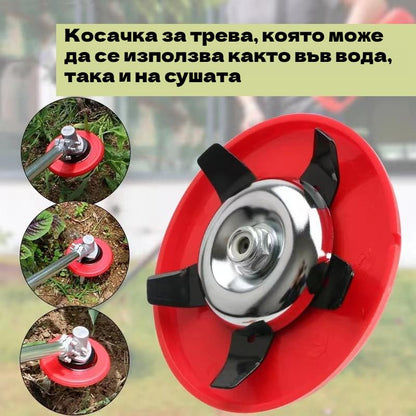 🌿【2 остриета + предпазител】Многофункционален инструмент за плевене，😁👍Много ефективен срещу плевели