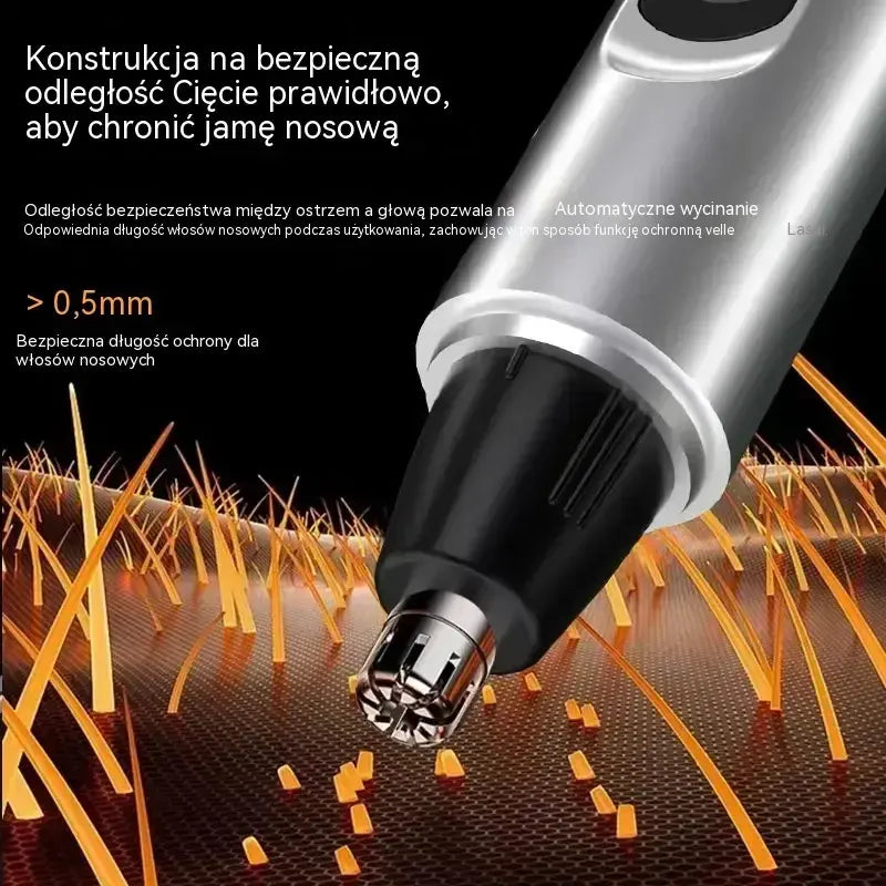 【50% OFF】Profesjonalny trymer do nosa i uszu z wyświetlaczem LED – bezbolesny prezent idealny w podróży dla