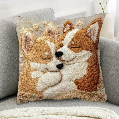 🐕🐱【4 ks】Najpredávanejšia obliečka na vankúš pre domáce zvieratá, mäkká a šetrná k pokožke