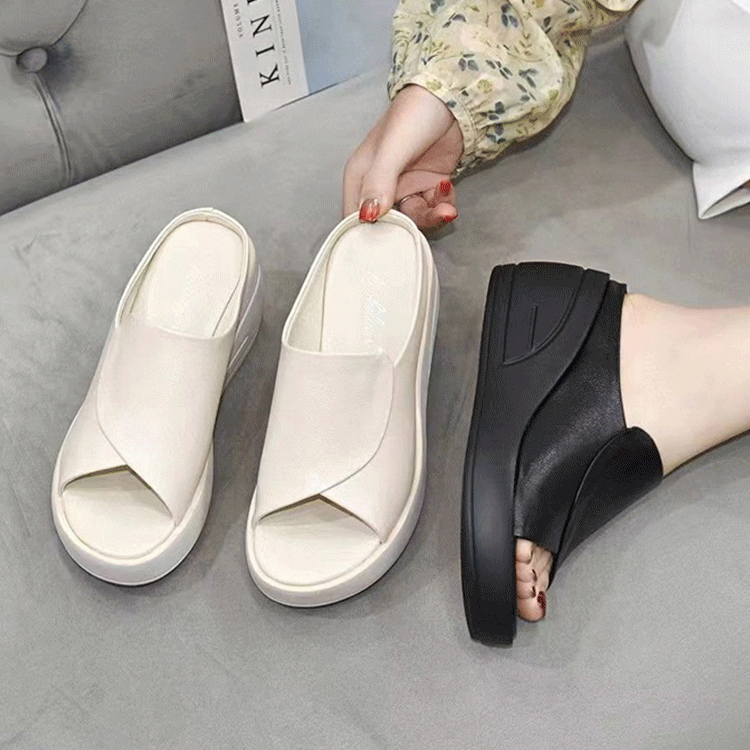 Płatność przy odbiorze👡【5,5 cm obcas】 miękka podeszwa sandały na koturnie dla kobiet