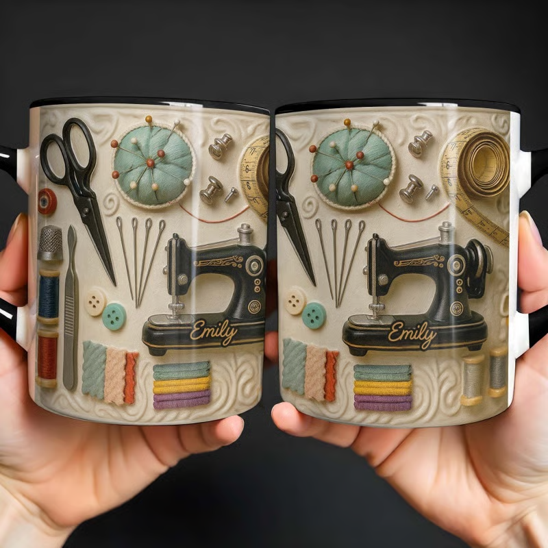 🧵☕【¡Nuevo para 2026! 】Taza de costura: el regalo perfecto para las almas creativas que aman coser