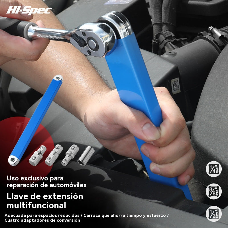 💪【Juego de 5 piezas】Llave de extensión universal ajustable multifuncional extendida, que ahorra mano de obra, de doble extremo y doble propósito.🔥 Oferta por tiempo limitado