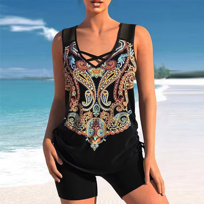 【S-4XL】🩱 ⛱ Dwuczęściowy strój kąpielowy plus size (niezbędne wyposażenie Hot Springs)🌊