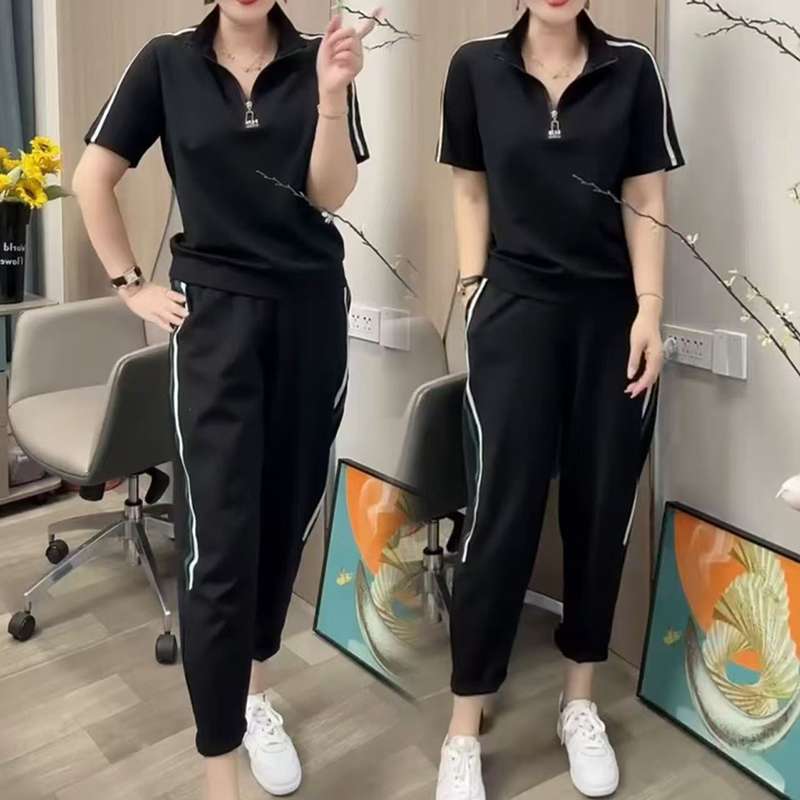 Плащане при доставка🔥👚【M-4XL】Пролет 2026 Нови модерни дамски спортни комплекти в големи размери