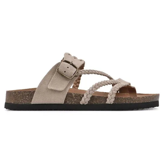 Sandalias Sahara - Sandalias de Cuero Trenzado con Suela de Corcho